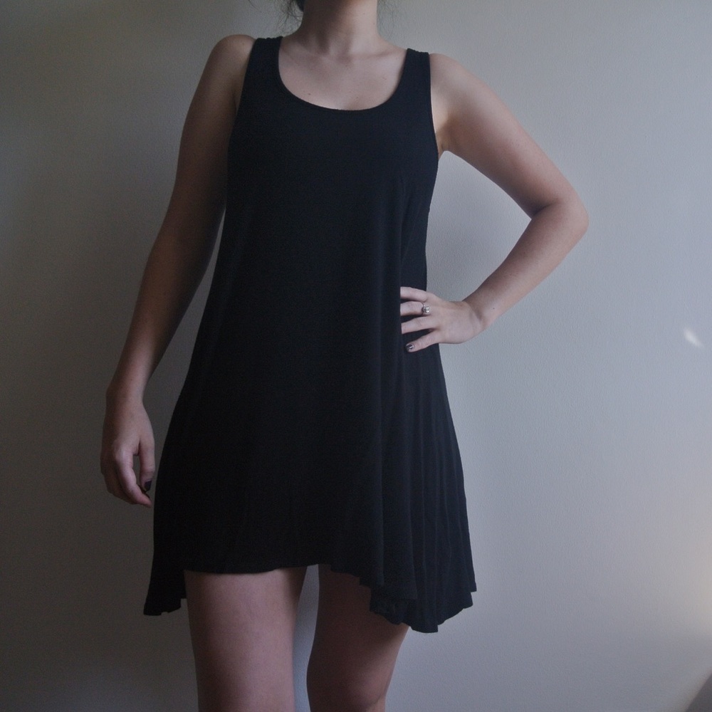 Socialite Cotton Black Racerback Dress